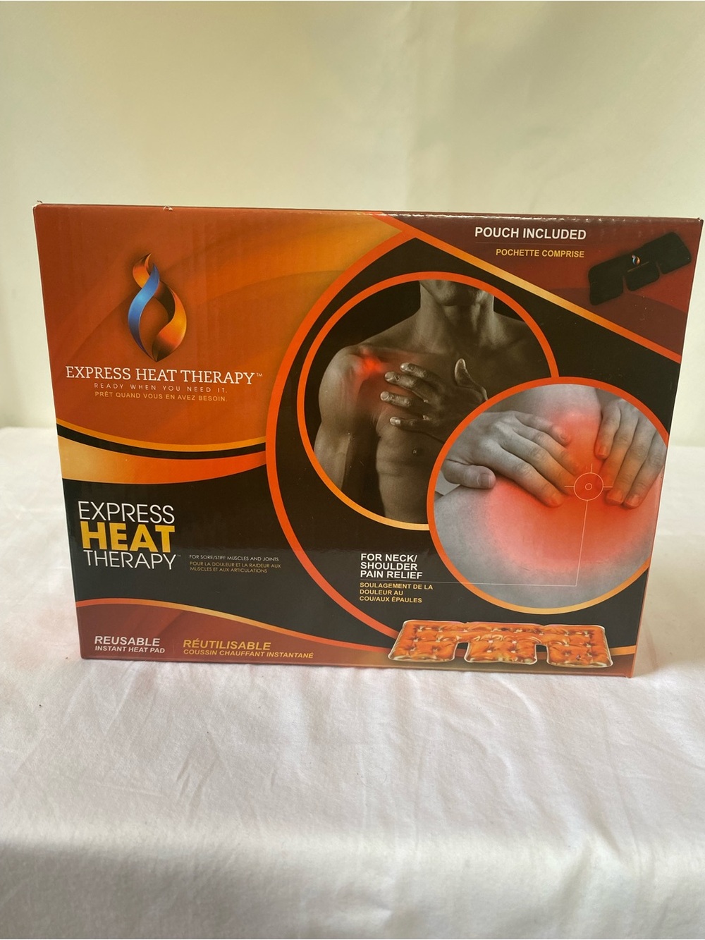 Express Heat Therapy Reusable Heat Pad Neck Shoulder Pain Targeted Relief Pad